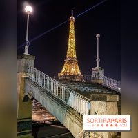 Visuel Paris Tour Eiffel pont nuit