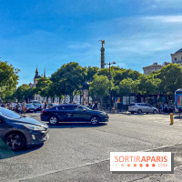 Visuel Paris voitures voitures circulation