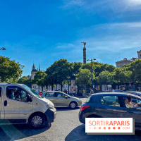 Visuel Paris voitures voitures circulation