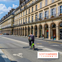 Visuel Paris rue de rivoli vélo