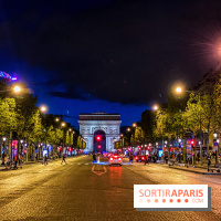 Visuel Paris Arc de Triomphe Champs Elysées nuit