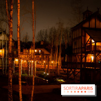 Cité Suspendue : extérieur de nuit