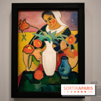 Joueuse de Luth, August Macke, 1910 - L'aventure du Cavalier Bleu au Musée de l'Orangerie