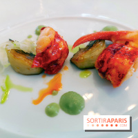 Le Laurent - Homard cuit dans un beurre coraillé, fenouil rôti au citron, sauce Newburg parfumée à la verveine