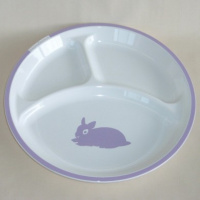 HanaBlomst : assiette ronde à compartiments, 18€