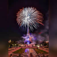Photos du feu d'artifice de Paris 2019