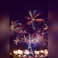 Photos du feu d'artifice de Paris 2019