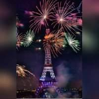 Photos du feu d'artifice de Paris 2019