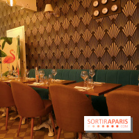 Madame Claude - Restaurant Paris 15ème - Un joli papier peint art-déco