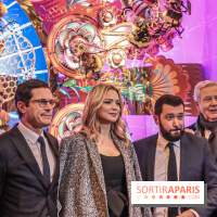Vitrines et sapin de Noël au Galeries Lafayettes 2019 avec Virginie Efira - photos 