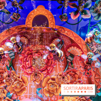 Vitrines et sapin de Noël au Galeries Lafayettes 2019 avec Virginie Efira - photos 