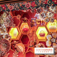 Vitrines et sapin de Noël au Galeries Lafayettes 2019 avec Virginie Efira - photos 