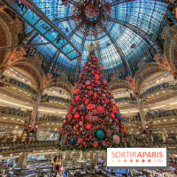 Vitrines et sapin de Noël au Galeries Lafayettes 2019 avec Virginie Efira - photos 