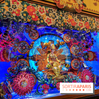 Vitrines et sapin de Noël au Galeries Lafayettes 2019 avec Virginie Efira - photos 