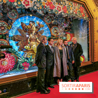 Vitrines et sapin de Noël au Galeries Lafayettes 2019 avec Virginie Efira - photos 