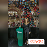 Vitrines et sapin de Noël au Galeries Lafayettes 2019 avec Virginie Efira - photos 
