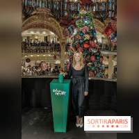 Vitrines et sapin de Noël au Galeries Lafayettes 2019 avec Virginie Efira - photos 