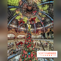 Vitrines et sapin de Noël au Galeries Lafayettes 2019 avec Virginie Efira - photos 