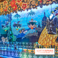 Vitrines et sapin de Noël au Galeries Lafayettes 2019 avec Virginie Efira - photos 