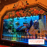 Vitrines et sapin de Noël au Galeries Lafayettes 2019 avec Virginie Efira - photos 