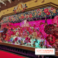 Vitrines et sapin de Noël au Galeries Lafayettes 2019 avec Virginie Efira - photos 