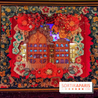 Vitrines et sapin de Noël au Galeries Lafayettes 2019 avec Virginie Efira - photos 