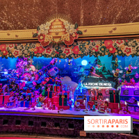 Vitrines et sapin de Noël au Galeries Lafayettes 2019 avec Virginie Efira - photos 