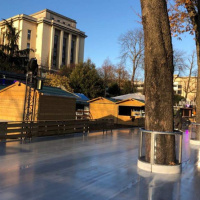 La patinoire des Jardins du Trocadéro