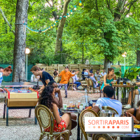 Le Jardin Bohème au Chalet du Lac, la terrasse estivale