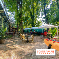 Le Jardin Bohème au Chalet du Lac, la terrasse estivale