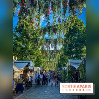 Le ciel de fleurs à Bercy Village