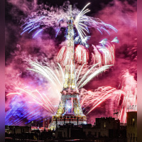 Photos du feu d'artifice du 14 juillet de Paris 2020