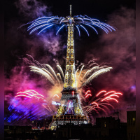 Photos du feu d'artifice du 14 juillet de Paris 2020