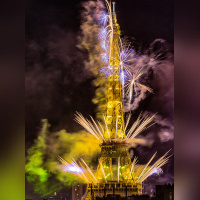 Photos du feu d'artifice du 14 juillet de Paris 2020