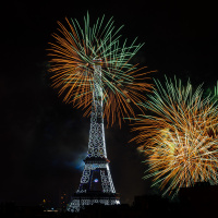 Photos du feu d'artifice du 14 juillet de Paris 2020