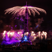 Photos du feu d'artifice du 14 juillet de Paris 2020