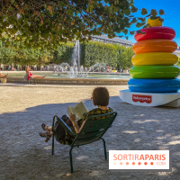 Photos : Jouets géants Fisher Price au Jardin du Palais Royal