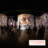 Photos : Exposition immersive Jimmy Nelson : The last sentinels à l’Atelier des Lumières 