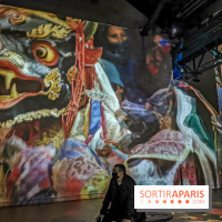 Photos : Exposition immersive Jimmy Nelson : The last sentinels à l’Atelier des Lumières 