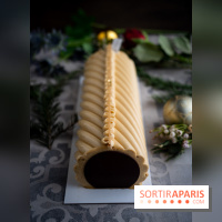 Bûche de Noël signature de Sébastien Serveau, Pâtisserie Fine Versailles