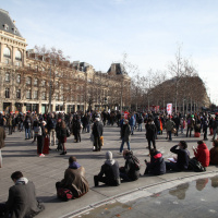 Manifestation pour les libertés à République 
