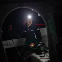 Clarisse Crémer, navigatrice de Banque Populaire, les photos