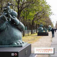 Exposition Geluck sur les Champs-Elysées 