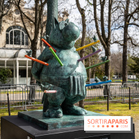 Exposition Geluck sur les Champs-Elysées 