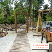 Le Beach Parisienne du Chalet du lac, la plage estivale à Paris
