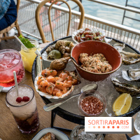 Polpo brasserie, la terrasse péniche 