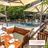La terrasse du Royal Monceau en mode estivale