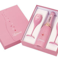 Champagne Lanson Rose Pink
