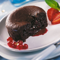 Moelleux au chocolat cœur de fruits rouges