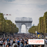 Champs Elysées piéton et Arc de Triomphe empaqueté